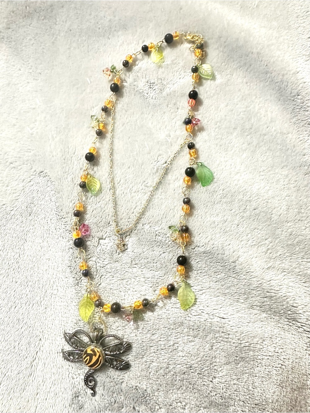 Handcrafted Dragonfly Pendant Necklace